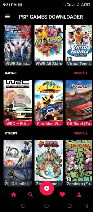 PSP Games Downloader Screenshot 1