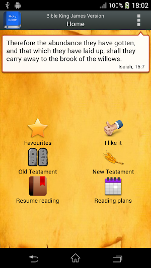 Bible King James Version Screenshot 0