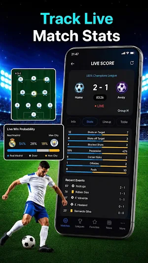 LiveScore – Match & Stats Screenshot 2