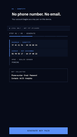 Tessera: Encrypted Chat Screenshot 0