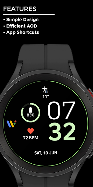 Night 30 - watch face Screenshot 1