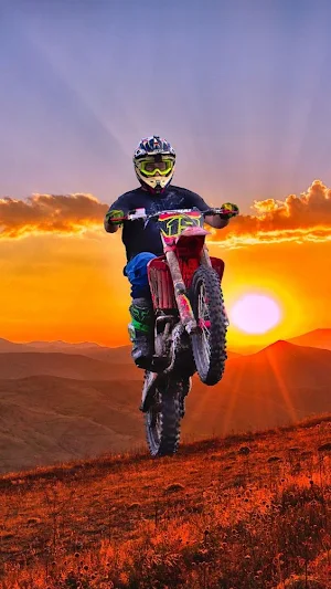 Dirt Bike Stunt Wallpaper Screenshot 2