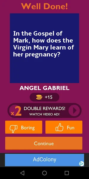 Bible Quiz Trivia Game Screenshot 3