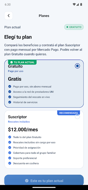 UNI - Rescate vial Screenshot 0
