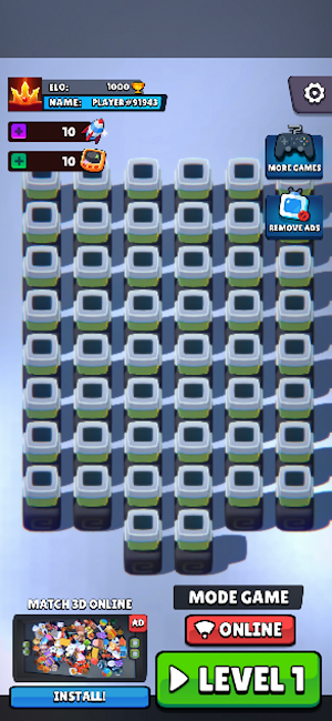 Brain Match 3D Online Screenshot 0
