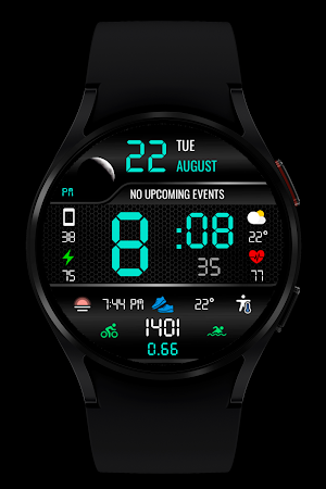WR 007 Digital Watch Face Screenshot 3