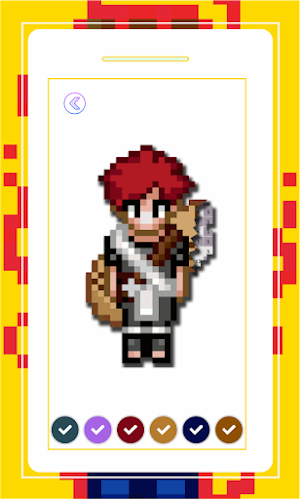 Sharingan Pixel Art Color By Number Screenshot 3