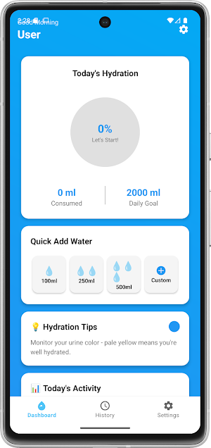 Water Drinking Tracker Screenshot 1