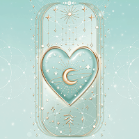 Moon and Heart - Wallpaper