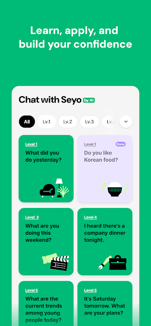 Seyo - Learn & Speak Korean Screenshot 3
