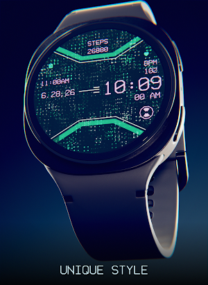 Sparkling Technoise Watch Face Screenshot 1