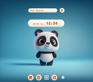 Precious Panda Theme +HOME Screenshot 0