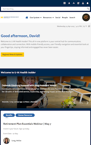 U-M Health Insider Screenshot 2