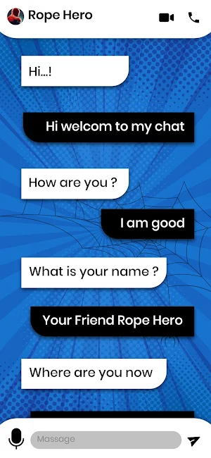 Rope Hero: Call Chat Superhero Screenshot 3
