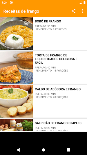 Receitas de frango super gostoso Screenshot 0