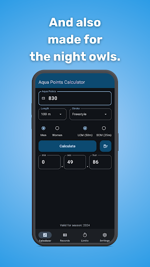 Aqua Points Calculator Screenshot 3