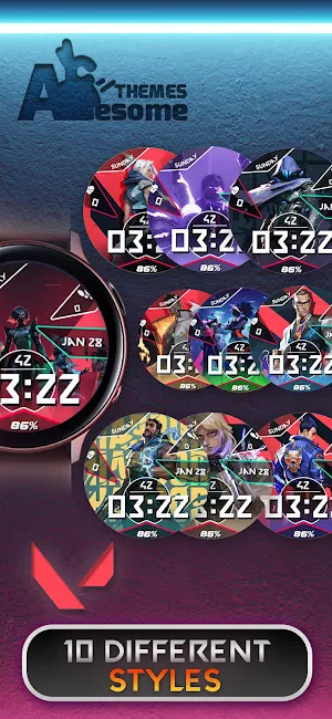 VALORANT - Digital Watch Face Screenshot 2