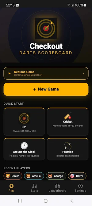 Checkout: Darts Scoreboard Screenshot 0