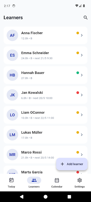 DriveSchool: Instructor App Screenshot 1