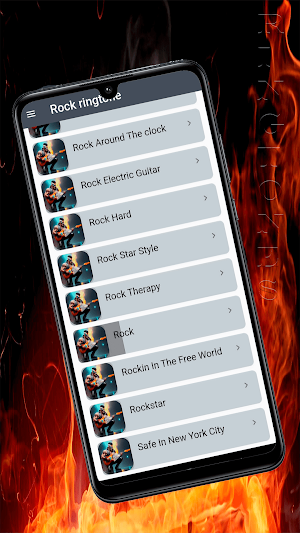 Rock ringtones - Music sounds Screenshot 1