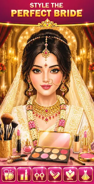 Bridal Wedding: DressUp Makeup Screenshot 2