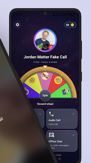 Jordan Matter Fake Call Chat Screenshot 1