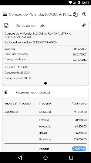 Sistema de Información EXXACON Screenshot 2