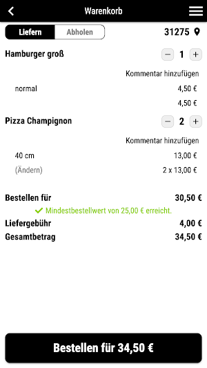 City Döner Grill Haus Screenshot 1