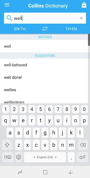 Thai-English Dictionary Screenshot 0
