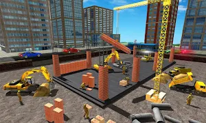 Supermarket Construction Games:Crane operator Screenshot 1