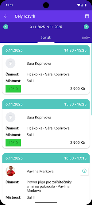 Fitness institut gym Screenshot 2