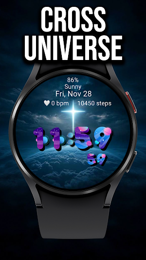 Calm Cross Universe Watch Face Screenshot 0