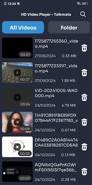 HD Video Player - Talkmate Screenshot 3