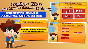 Cowboy Fourth Grade Games Screenshot 1