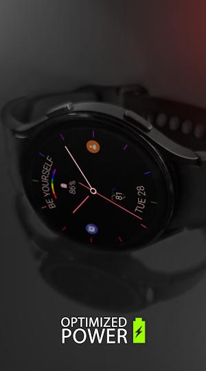 Minimal Rainbow watch face Screenshot 1