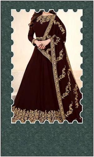 Women Anarkali Dress Frames Screenshot 0