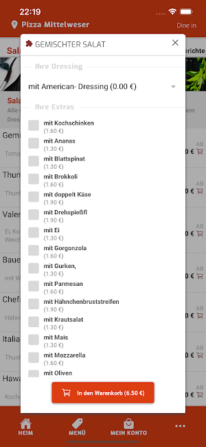 Pizzeria - Mittelweser Screenshot 3