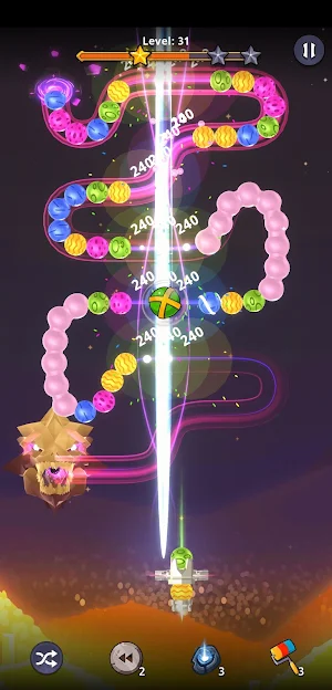 Zooma 2D - Match 3 marble Bubble Shooter Game 2021 Screenshot 2