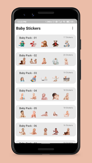 Baby Stickers for WA Screenshot 0