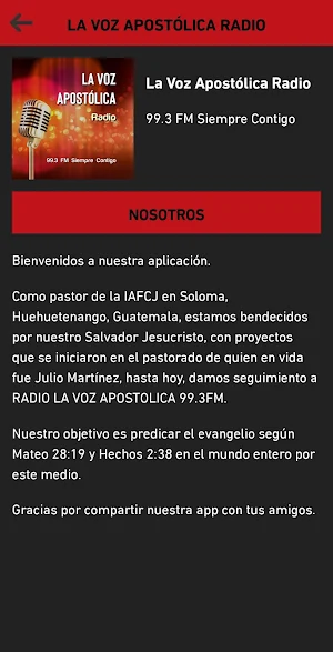 La Voz Apostólica Radio Screenshot 1