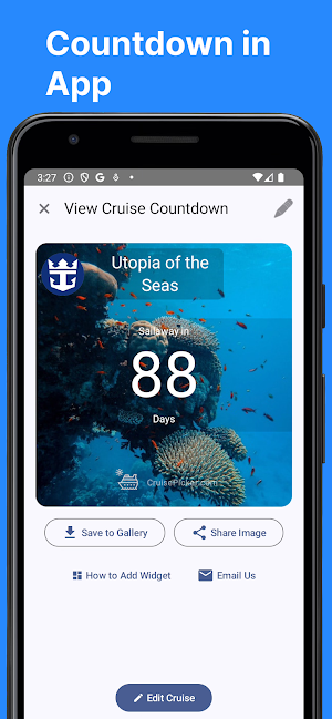 Cruise Countdown & Picker Screenshot 1