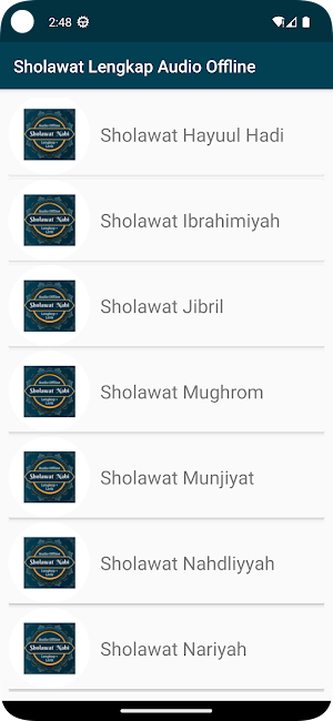 Sholawat Lengkap Audio Offline Screenshot 2