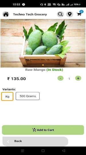 Technow Groceries Screenshot 2