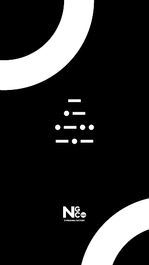 KakaoTalk theme - Morse black Screenshot 2