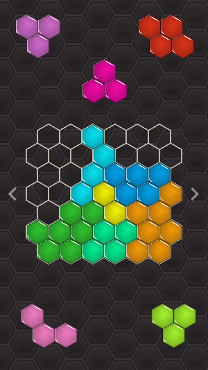 Hexa Puzzle : Hexagonal Jigsaw Screenshot 1