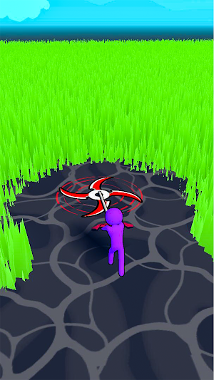 Blade Merge : Cut Grass Run Screenshot 0