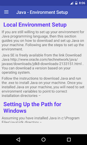 Java Tutorials Screenshot 0