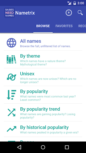 Baby Names by Nametrix Screenshot 1
