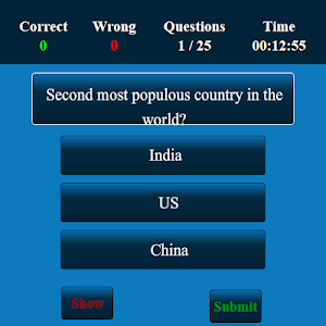 Population in India MCQ Screenshot 1