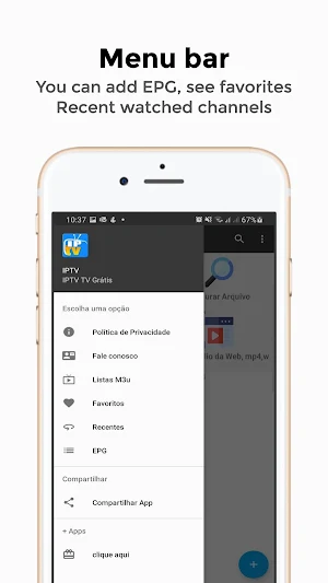 IPTV - Free Tv Online reader, EPG and Cast Free Screenshot 1